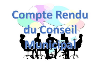 Compte rendu du conseil municipal