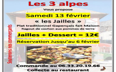 Déguster “les Jailles”, plat traditionnel Gapençais