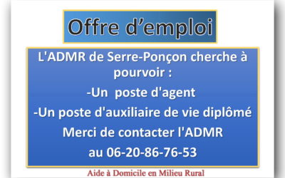 Offre d’emploi ADMR