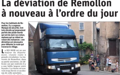 Remollon relance le combat pour sa déviation