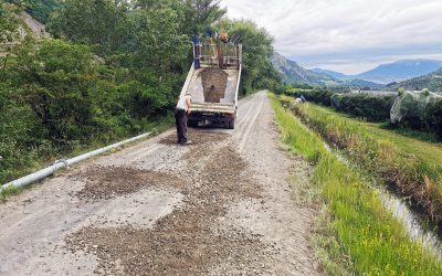 Entretien des chemins communaux dans les vergers