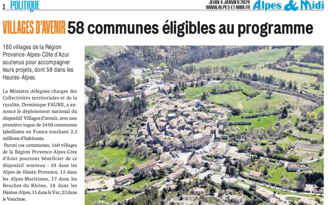 Remollon Labellisé “Villages d’Avenir”