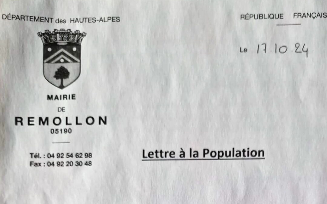 Lettre à la Population