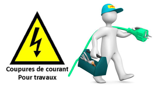 COUPURES DE COURANT POUR TRAVAUX