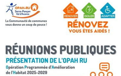 RÉUNIONS PUBLIQUES : RÉNOVEZ VOUS ETES AIDÉS !