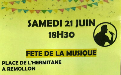 21 Juin : Fête de la Musique à Remollon