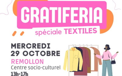 Gratiféria spéciale textile à Remollon le 29 octobre