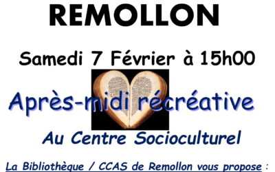 CCAS : Après-midi récréative