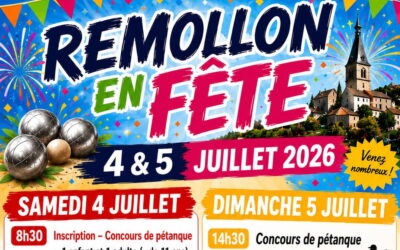 Remollon en Fête les 4 et 5 juillet place de l&rsquo;Hermitane